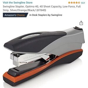 Swimgline jam free stapler